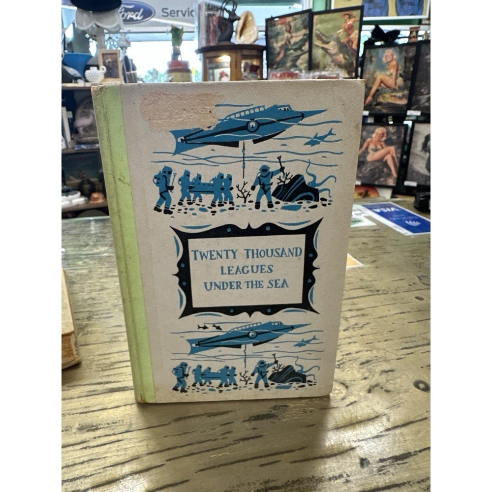 1956 Twenty Thousand Leagues Under the Sea Jules Verne HC Junior Deluxe Edition